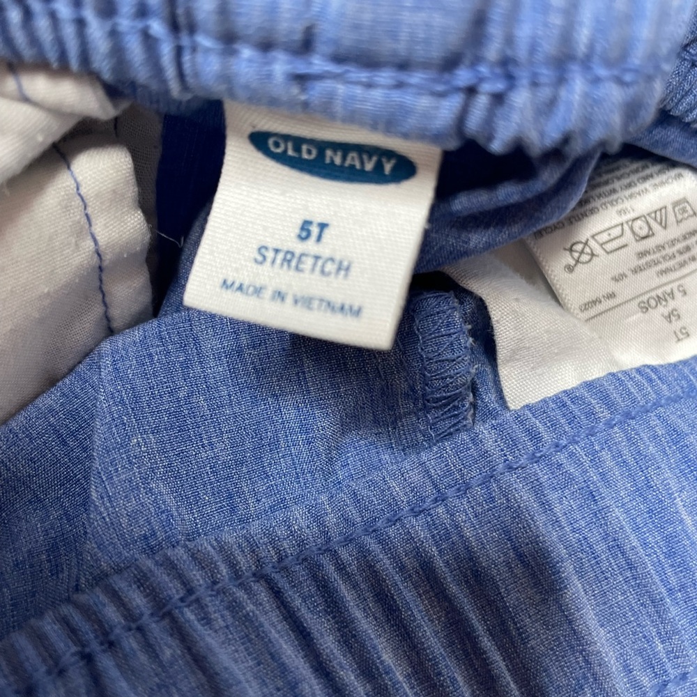 Boys Old Navy Blue adjustable drawstring waist shorts - Picture 5 of 7
